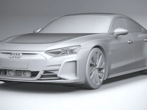 Audi E-tron GT Quattro 2022 3D Model