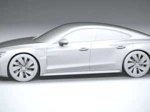 Audi E-tron GT Quattro 2022 3D Model