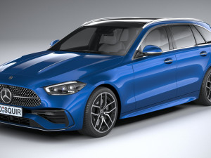 Mercedes-Benz C-Class Estate 2022 Modèle 3D