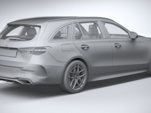 Mercedes-Benz C-Class Estate 2022 Modèle 3D