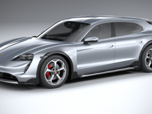 Porsche Taycan 4S Cross Turismo 2021 3D 모델
