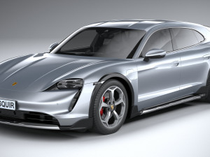 Porsche Taycan 4S Cross Turismo 2021 3D Model