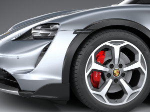 Porsche Taycan 4S Cross Turismo 2021 3D Model