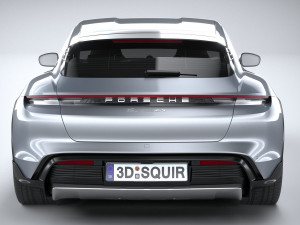 Porsche Taycan 4S Cross Turismo 2021 3D Model