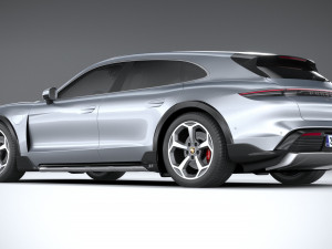 Porsche Taycan 4S Cross Turismo 2021 3D Model