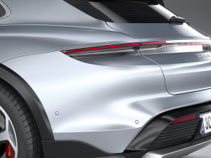 Porsche Taycan 4S Cross Turismo 2021 3D Model