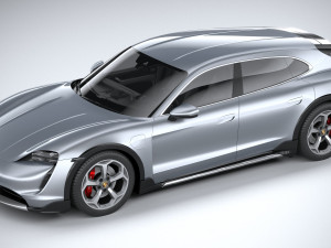 Porsche Taycan 4S Cross Turismo 2021 3D Model