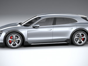 Porsche Taycan 4S Cross Turismo 2021 3D Model