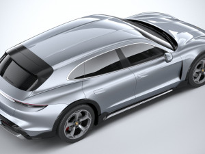 Porsche Taycan 4S Cross Turismo 2021 3D Model