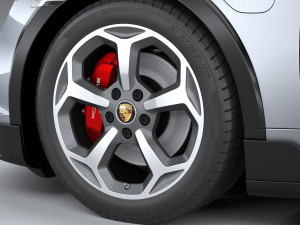 Porsche Taycan 4S Cross Turismo 2021 3D Model