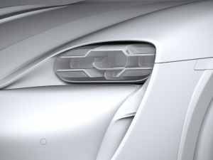 Porsche Taycan 4S Cross Turismo 2021 3D Model