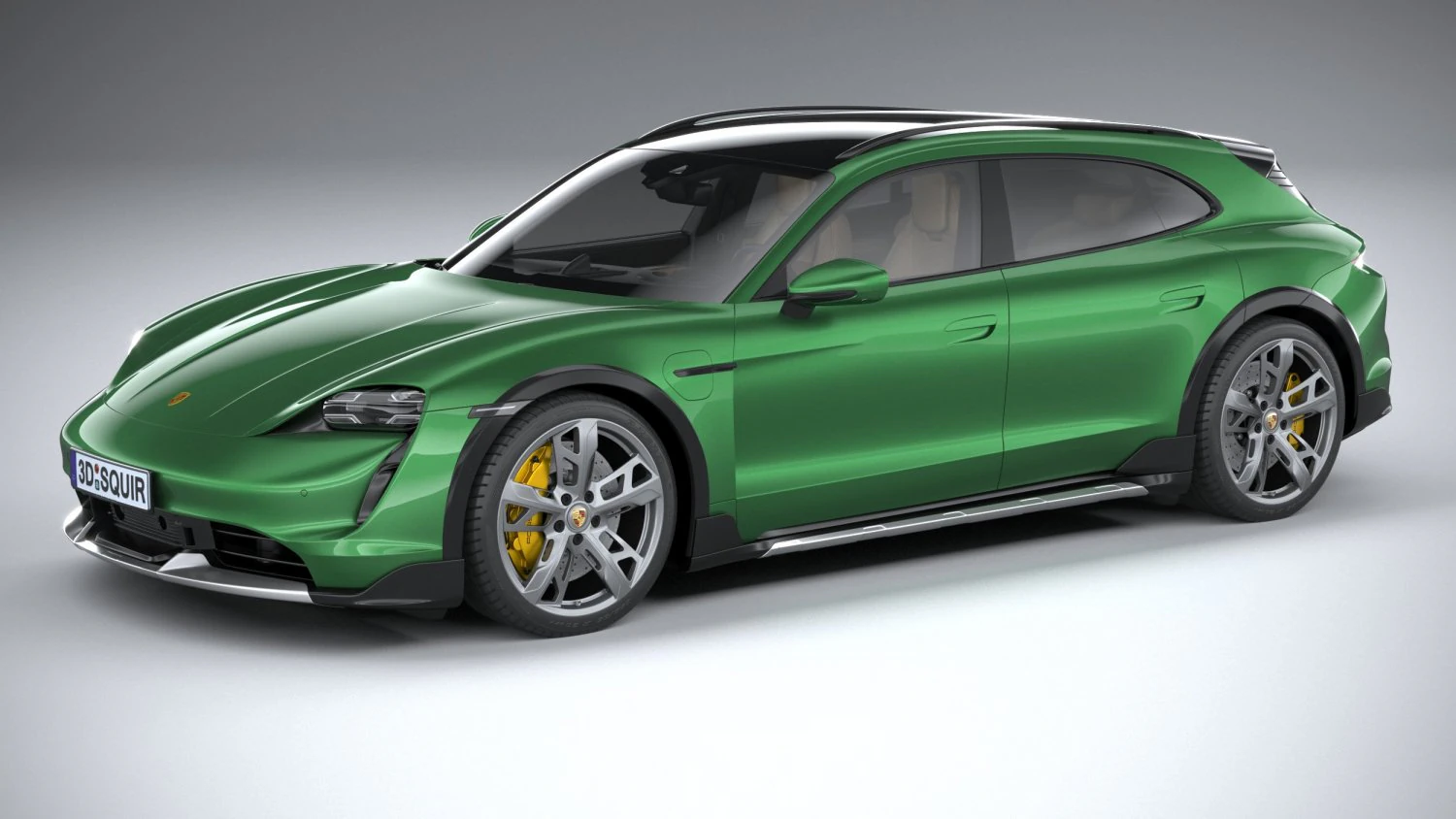 Porsche Taycan Turbo S Cross Turismo 2021 3D Model .c4d .max .obj .3ds .fbx .stl .blend 