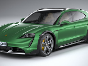 Porsche Taycan Turbo S Cross Turismo 2021 Modelo 3D