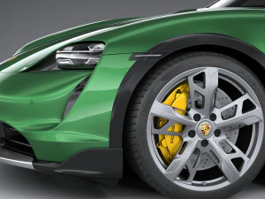 Porsche Taycan Turbo S Cross Turismo 2021 3D Model