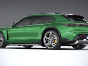 Porsche Taycan Turbo S Cross Turismo 2021 3D Model