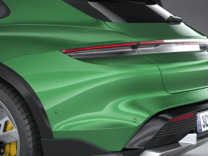 Porsche Taycan Turbo S Cross Turismo 2021 3D Model