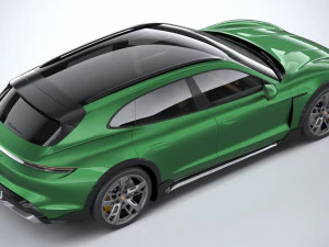 Porsche Taycan Turbo S Cross Turismo 2021 3D Model