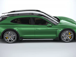 Porsche Taycan Turbo S Cross Turismo 2021 3D Model