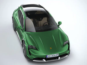 Porsche Taycan Turbo S Cross Turismo 2021 3D Model