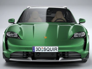 Porsche Taycan Turbo S Cross Turismo 2021 3D Model