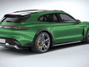 Porsche Taycan Turbo S Cross Turismo 2021 Modelo 3D
