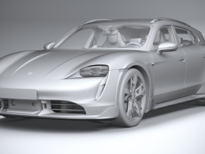 Porsche Taycan Turbo S Cross Turismo 2021 Modelo 3D
