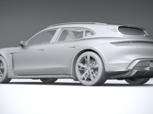 Porsche Taycan Turbo S Cross Turismo 2021 Modelo 3D