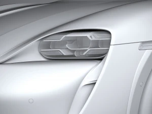Porsche Taycan Turbo S Cross Turismo 2021 3D Model
