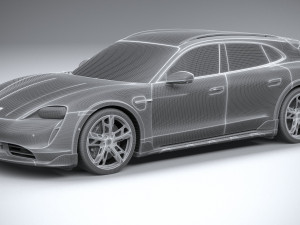 Porsche Taycan Turbo S Cross Turismo 2021 Modelo 3D