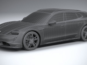 Porsche Taycan Turbo S Cross Turismo 2021 Modelo 3D