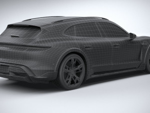 Porsche Taycan Turbo S Cross Turismo 2021 Modelo 3D