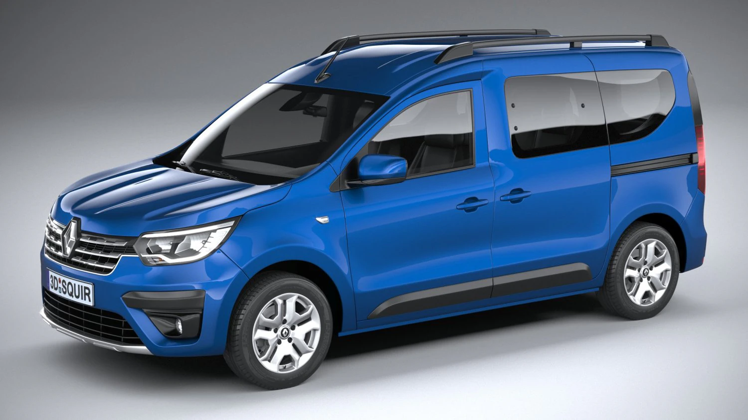 Renault Express 2021 3D Model .c4d .max .obj .3ds .fbx .stl .blend 