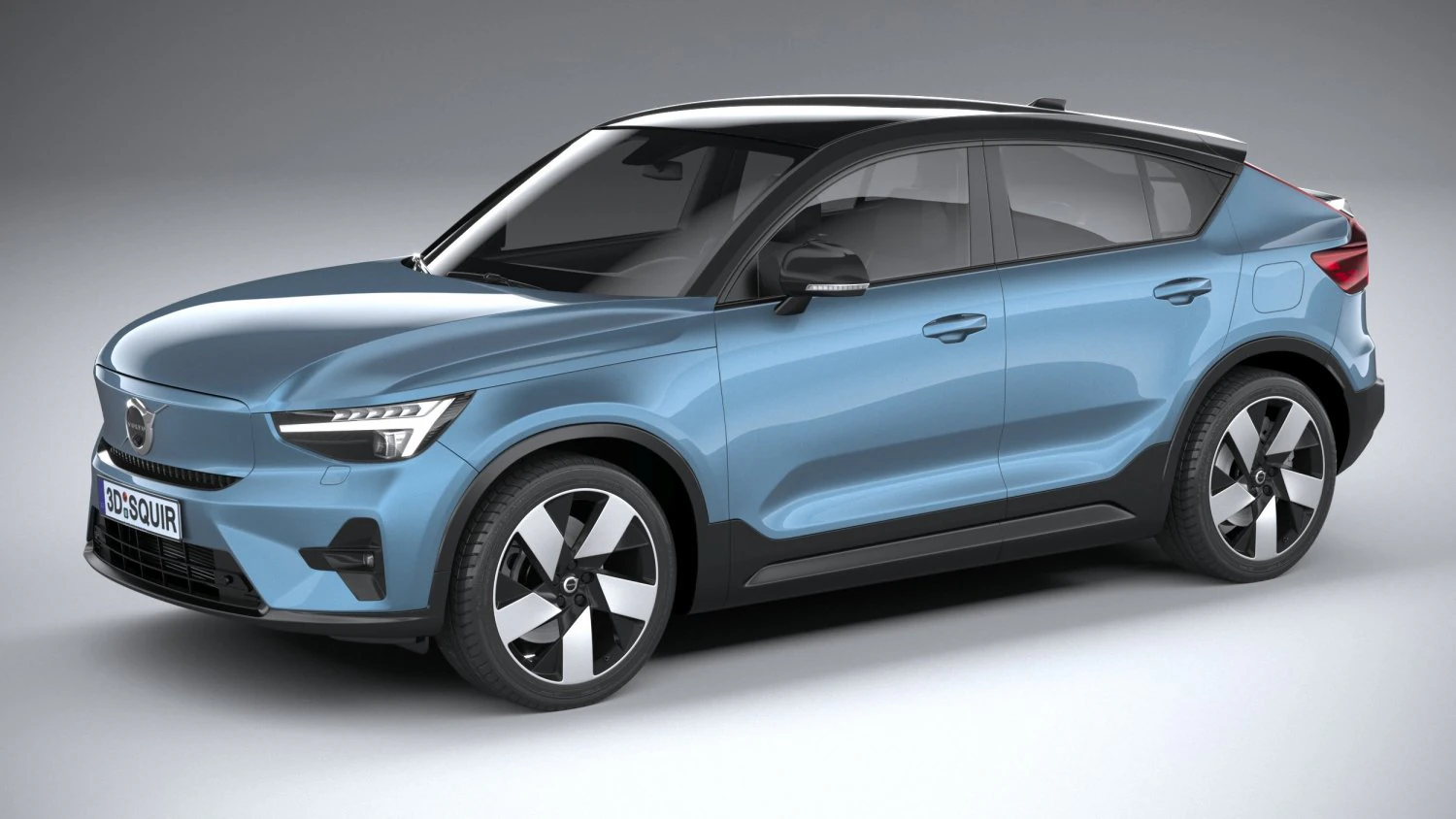 Volvo C40 Recharge 2022 3D Model .c4d .max .obj .3ds .fbx .stl .blend 