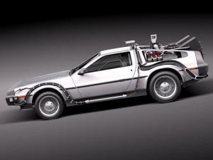 DeLorean DMC-12 Back To The Future Modello 3D