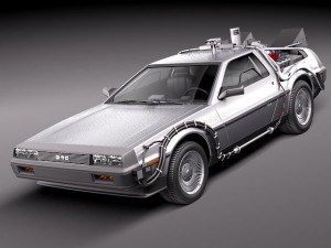 DeLorean DMC-12 Back To The Future 3D Model