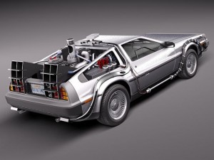 DeLorean DMC-12 Back To The Future Modello 3D