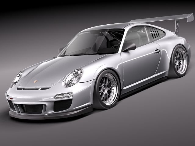 Porsche 911 GT3 Cup Racing 2011 3D Модель .c4d .max .obj .3ds .fbx .stl .blend 