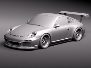 Porsche 911 GT3 Cup Racing 2011 3D Модель