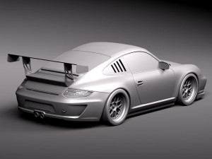 Porsche 911 GT3 Cup Racing 2011 3D Модель