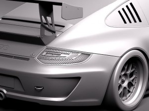 Porsche 911 GT3 Cup Racing 2011 3D Модель