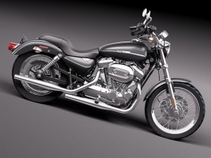 Harley Davidson Sportster 1200 2010 3D Model in Motorcycle 3DExport