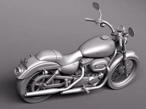 Harley Davidson Sportster 1200 2010 3D Model