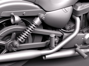 Harley Davidson Sportster 1200 2010 3D Model