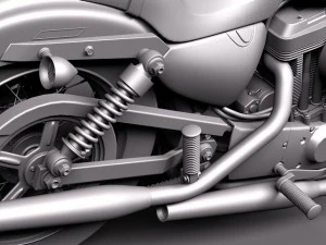 Harley Davidson Sportster 1200 2010 3D Model