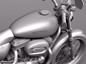 Harley Davidson Sportster 1200 2010 3D Model