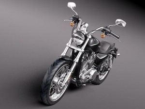 Harley Davidson Sportster 1200 2010 3D Model