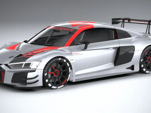 Audi R8 LMS GT3 2020 Lowpoly 3D Модель