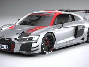 Audi R8 LMS GT3 2020 Lowpoly 3D 模型