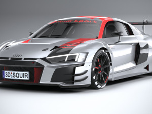 Audi R8 LMS GT3 2020 Lowpoly 3D 模型