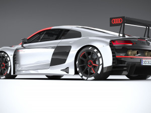 Audi R8 LMS GT3 2020 Lowpoly 3D 模型
